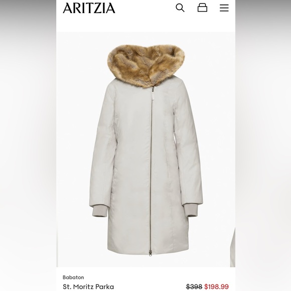 Babaton St. Moritz parka in Charcoal - S - Picture 2 of 8